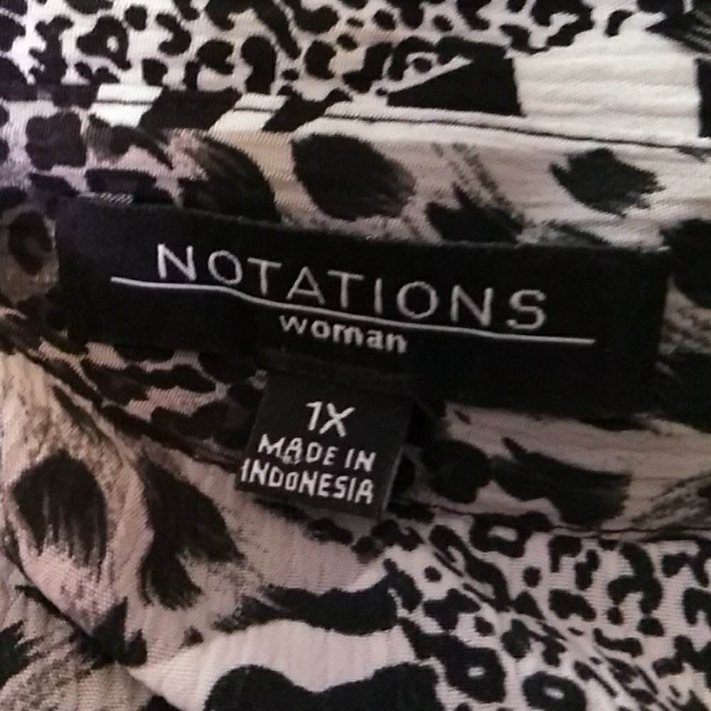 NOTATIONS TOP WOMEN'S SIZE 1X - Picture 3 of 8
